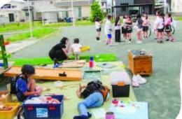 グラウンドでのプレイパーク